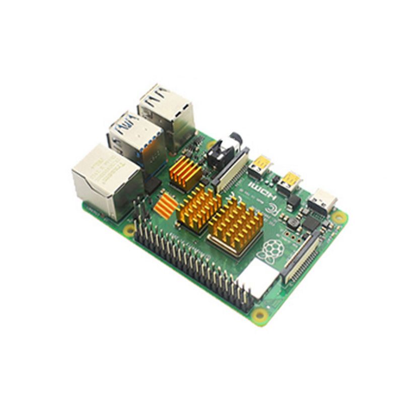 Set 3 bộ tản nhiệt bằng nhôm kèm băng dính cho Raspberry Pi 4B | BigBuy360 - bigbuy360.vn