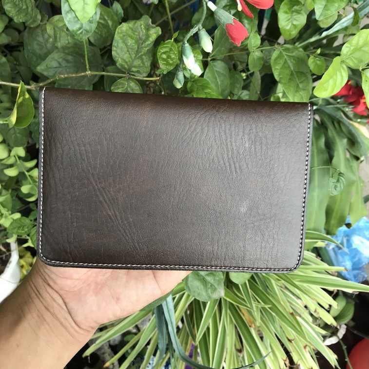 Ví đựng hộ chiếu, giấy tờ đăng kiểm xe Đồ Da H2 VD0012 (Nâu)- H2leather