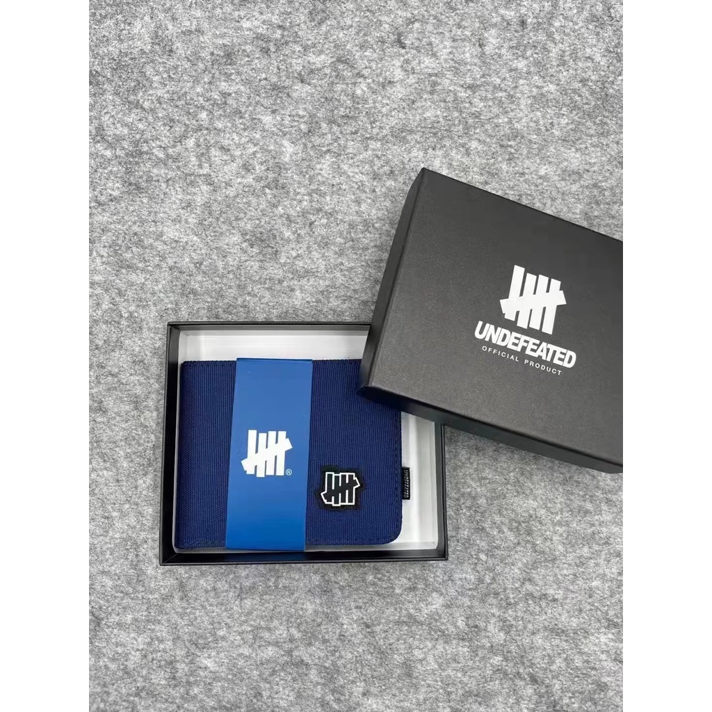 UNDEFEATED 2020 new canvas youth student folding wallet card bag trendy fashion