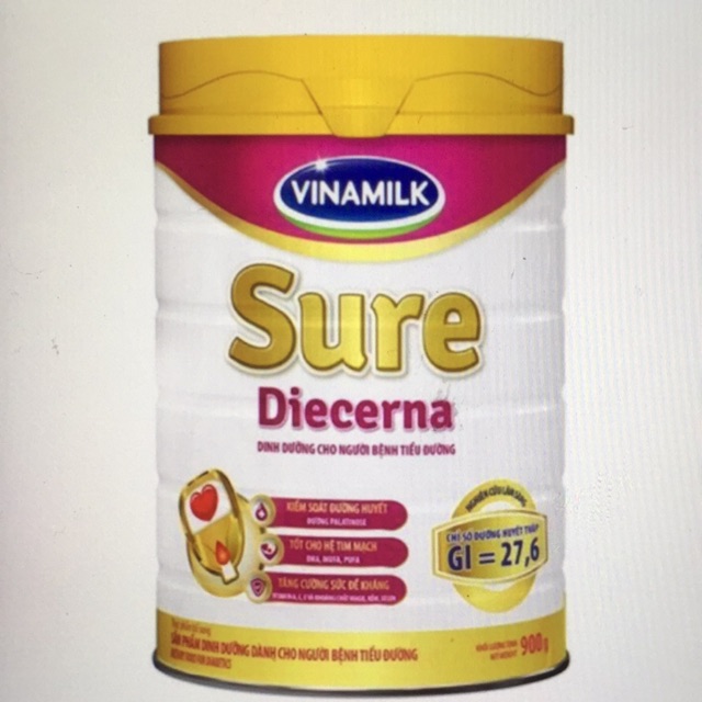 Sữa bột Sure Diecerna 900g - Sữa dành cho ngừoi tiểu đường