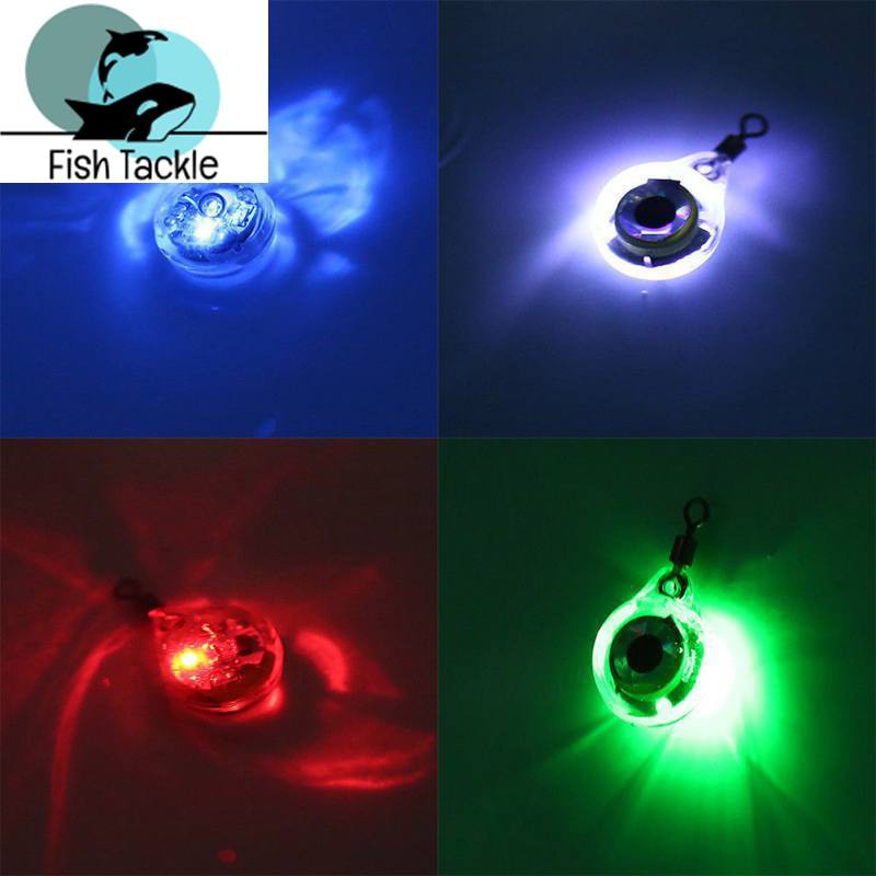 Mồi Câu Cá Giả Hình Mắt Mực Gắn Đèn LED Phát Sáng