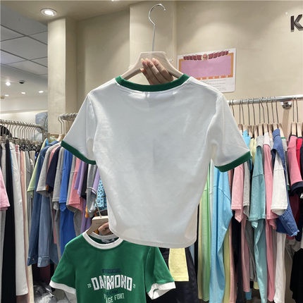 🌿 Áo thun viền màu form basic ulzzang 🔥