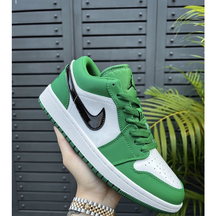 giày thể thao jordan 1 low pine green, freeship tặng vớ