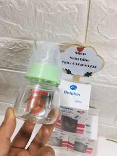 Bình sữa Dolphin cổ hẹp PC 60ml/125ml/250ml