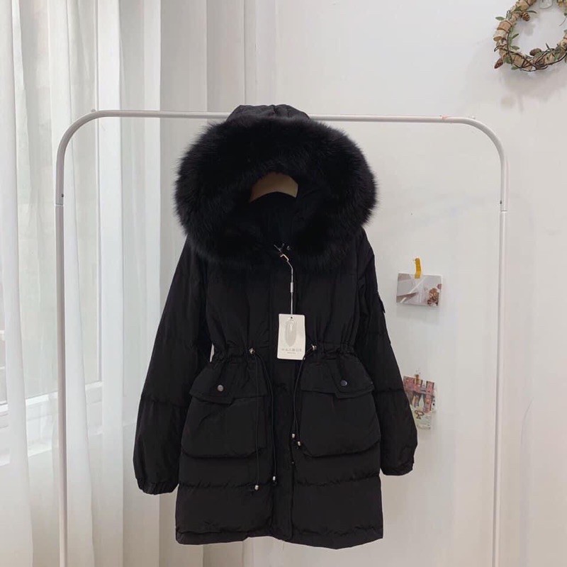 Áo khoác phao lông vũ dáng lỡ