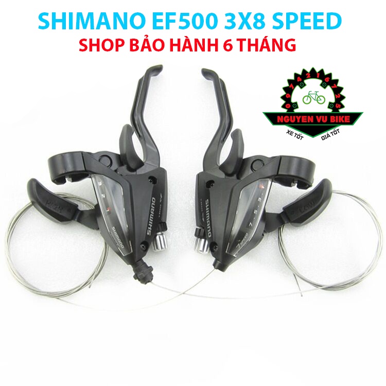 Tay đề xe đạp Shimano ST-EF500 3x7, 3x8 Speed Chính hãng, Bảo hành 6 tháng