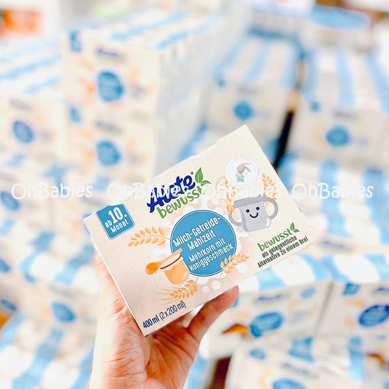 Sữa nước Alete Đức - cho bé từ 10m+ tăng cân 200ml - Hàng air date mới nhất