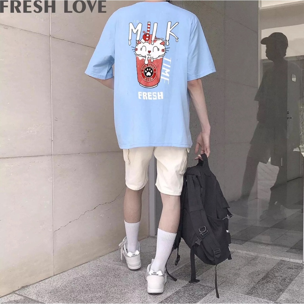 Áo Thun MILK From Rộng Unisex Mềm Mịn Dày Dặn Hot Trend