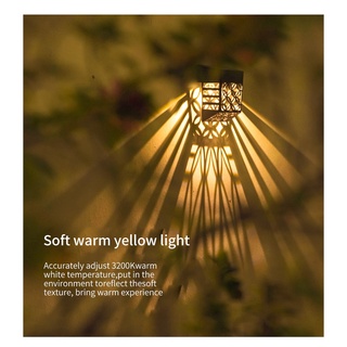 Đèn LED Gắn Tường Trang Trí Thông Minh Chống Nước Chạy Năng Lượng Mặt Trời