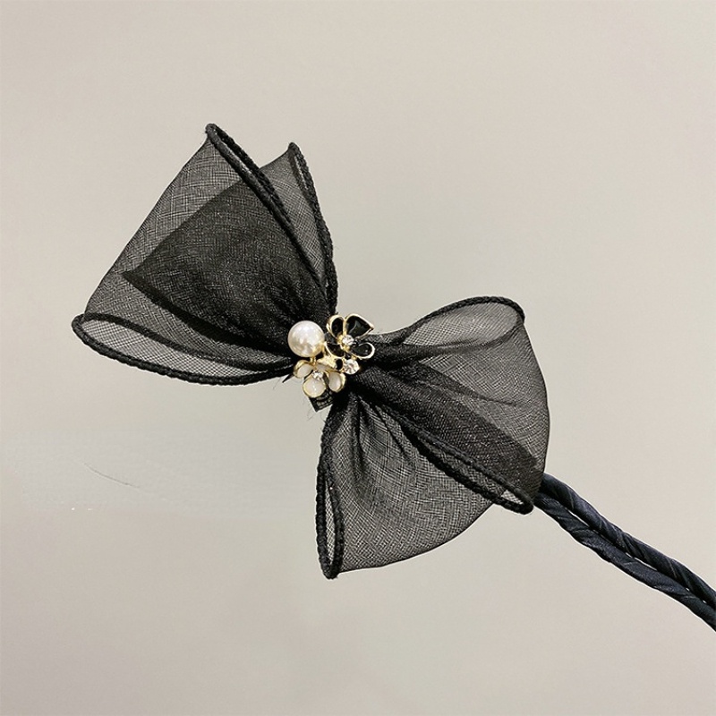 Dây Buộc Tóc Lưới Thắt Nơ Mới Thanh Lịch