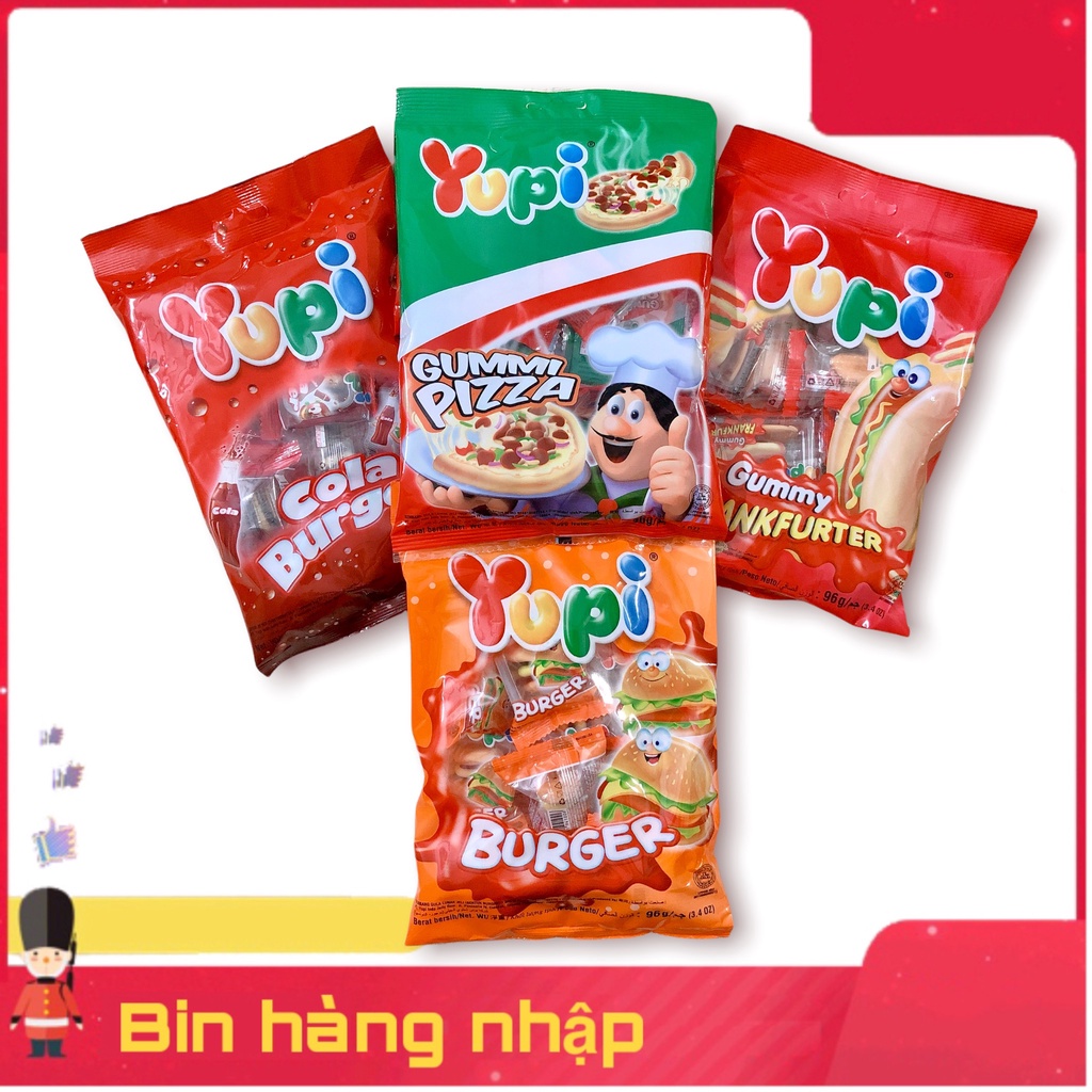 Kẹo Dẻo Yupi Hamburger Túi 12 Viên