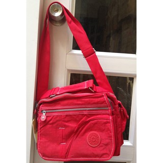 túi đeo chéo vai, túi xách đeo vải dù 1 màu Kipling 25x20x10cm. TX41-MAU