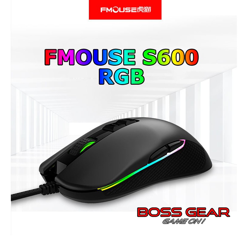 Chuột Gaming Fmouse F600 RGB ( Thiết Kế Đối XứngLED RGBPhần Mềm Riêng )