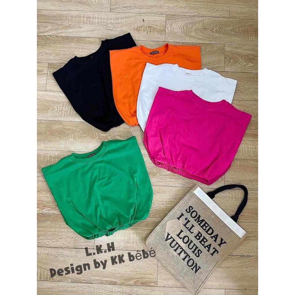 Áo crop nhiều màu bé gái