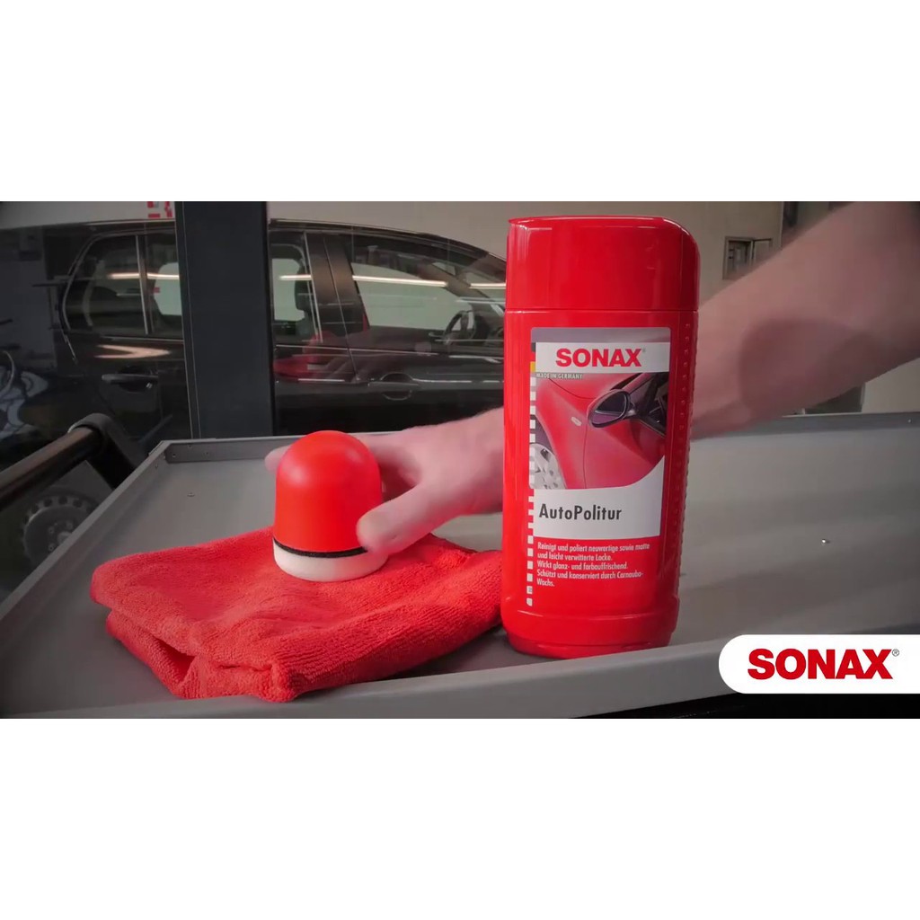 Sonax Car Polish Auto Pulidor 300100 Kem đánh bóng và phục hồi sơn mờ, xước của xe 250ml chamsocxe