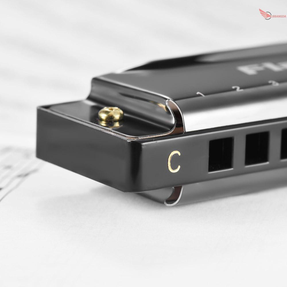 Kèn harmonica Flanger FH-01 10 lỗ 20 tông C kèm hộp đựng