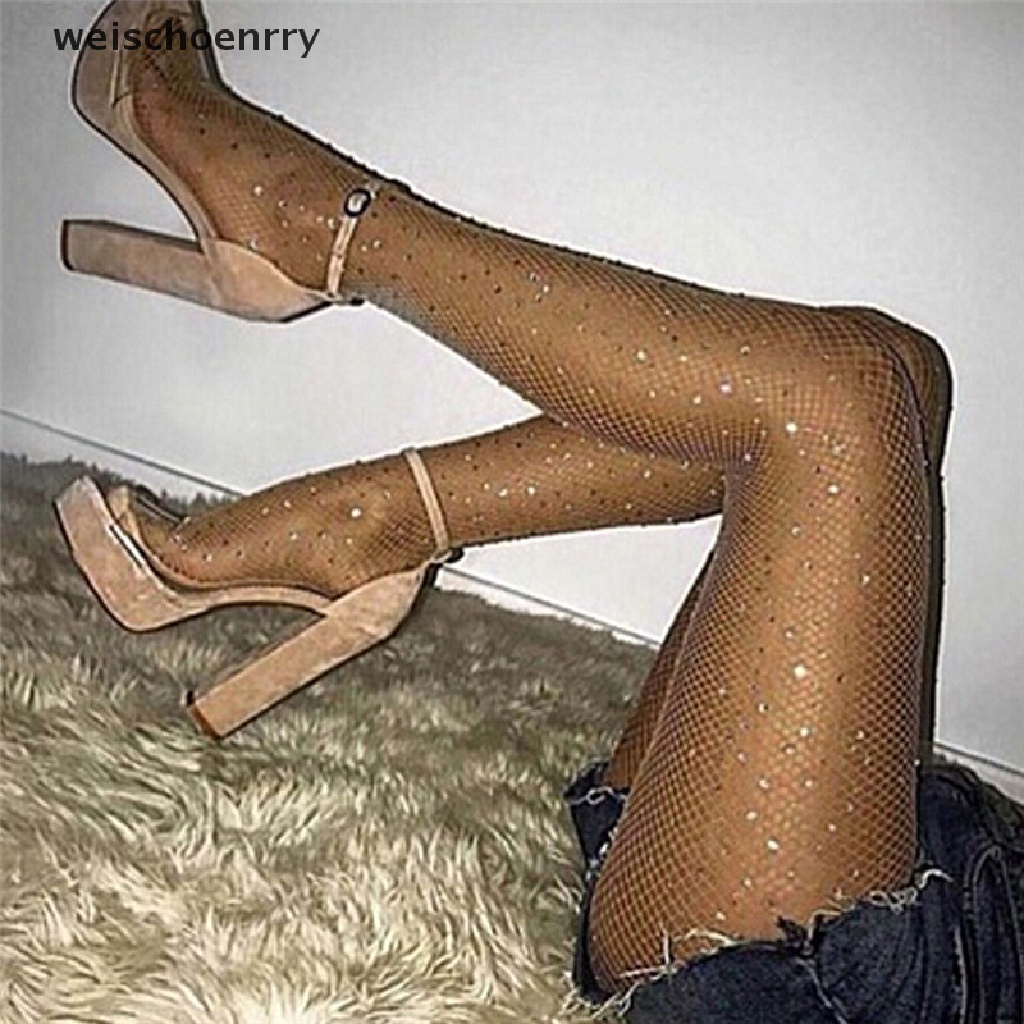 Quần tất lưới đính đá pha lê mới cho nữ