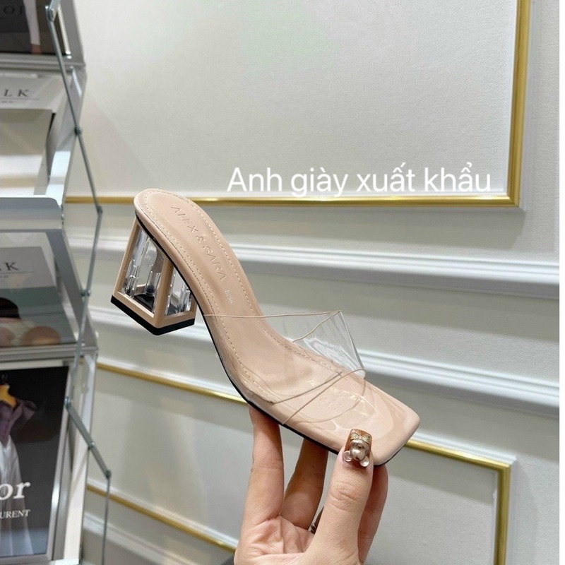 DL82 - Guốc quai trong mềm gót vuông 7p hàng đẹp hottrend phù hợp đi làm , đi chơi, du lịch ( ảnh thật kèm video)