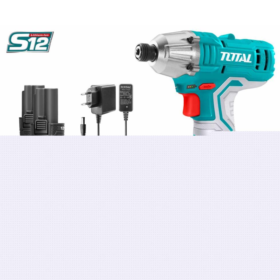 Máy vặn siết vít dùng pin sạc 12V (mã S12) TOTAL TIRLI1201
