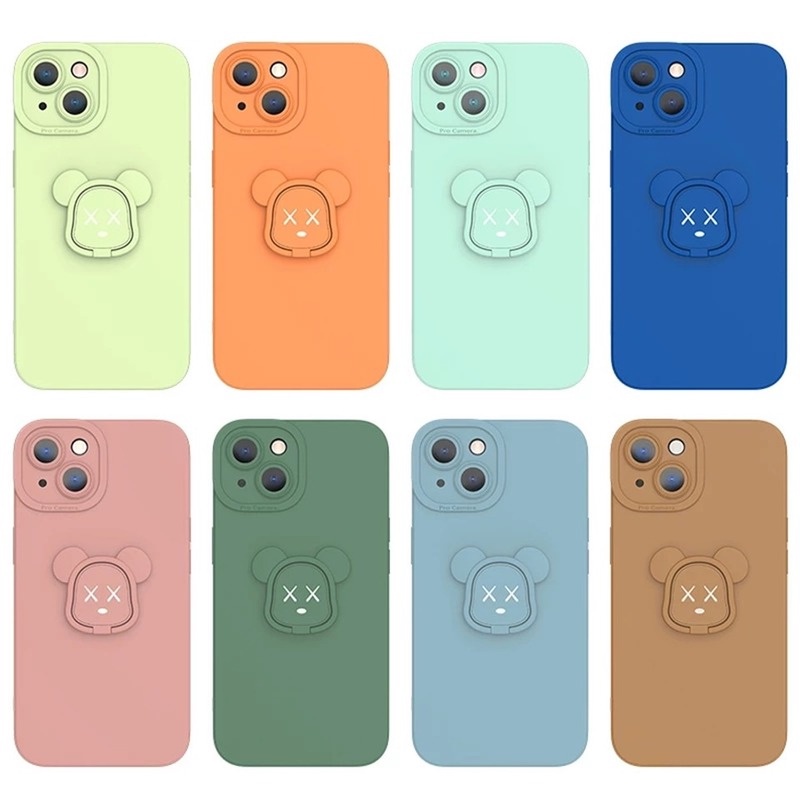 Ốp Điện Thoại Silicon Nhẫn Đỡ Cho VIVO Y02 Y77 Y16 Y35 Y22 Y22S V25 V25e Y02S V21e V21 4G Y11S Y12S Y20 Y20i Y21S Y33S Y21T Y33T