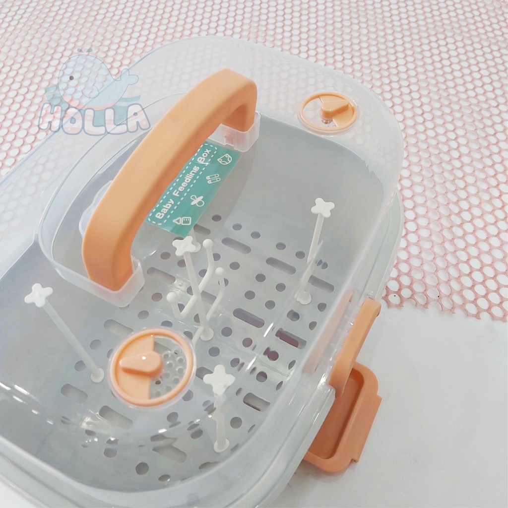 Khay Úp Bình Sữa Holla HL-1589 Có Nắp Đậy