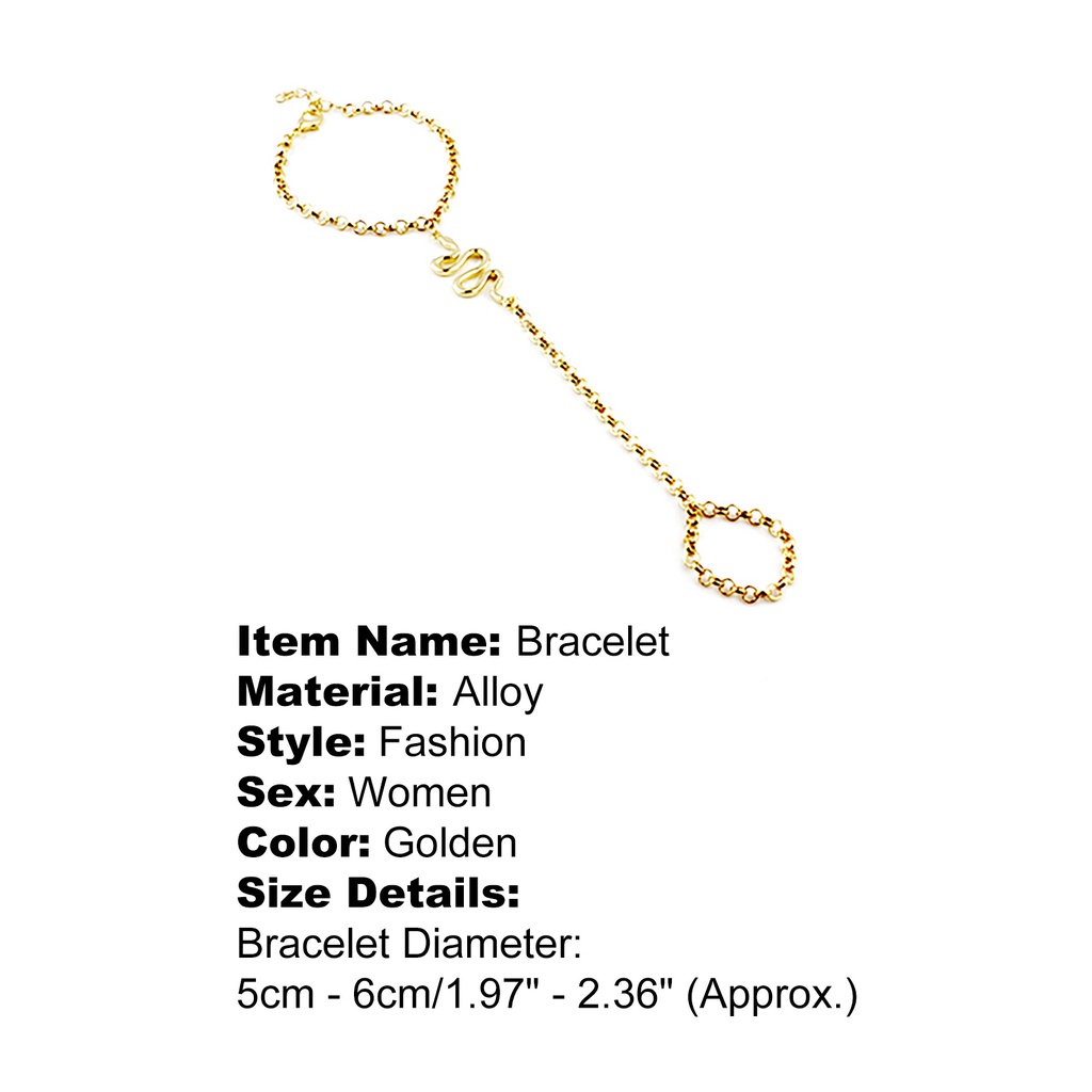 Vòng Tay Hợp Kim Hình Rắn Có Thể Điều Chỉnh Kích Cỡ