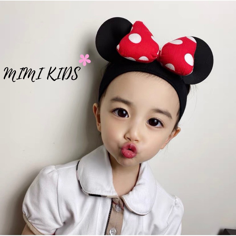 Băng đô bản to nơ Mickey Unisex cho bé Mimi Kids