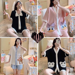 Đồ bộ nữ mặc nhà dễ thương pyjama pizama
