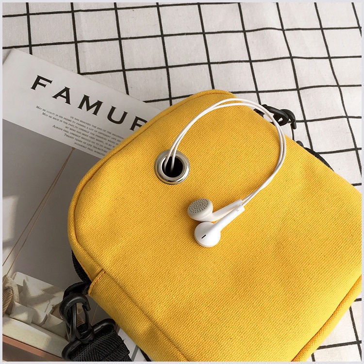 Túi Đeo Vai Mini Vải Canvas Phong Cách Phương Tây Thời Trang Mùa Hè Kiểu Mới Cho Nữ