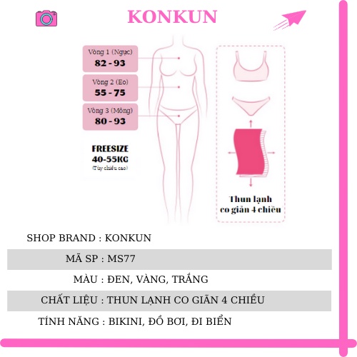 [HÌNH THẬT] Đồ bơi bikini nữ đi biển 2 mảnh tay bồng phối váy Hiền Hồ KONKUN MS77