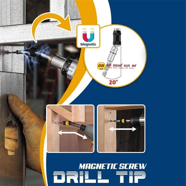 ĐẦU NỐI VÍT NAM CHÂM SIÊU MẠNH - MÁY KHOAN BẮT VÍT ĐA GÓC CHÂN LỤC GIÁC