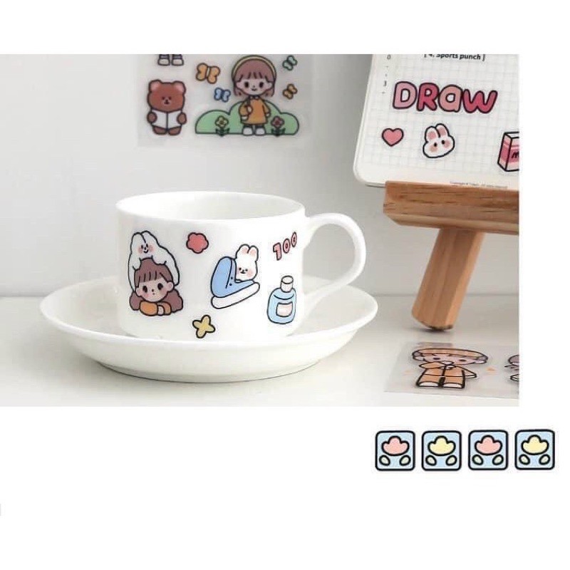 [Mã LIFEB04ALL giảm 10% tối đa 15K đơn 0Đ] [Tách set] Sticker Infeel.me cực dễ thương xịn sò xinh xắn đáng yêu - MiuSua