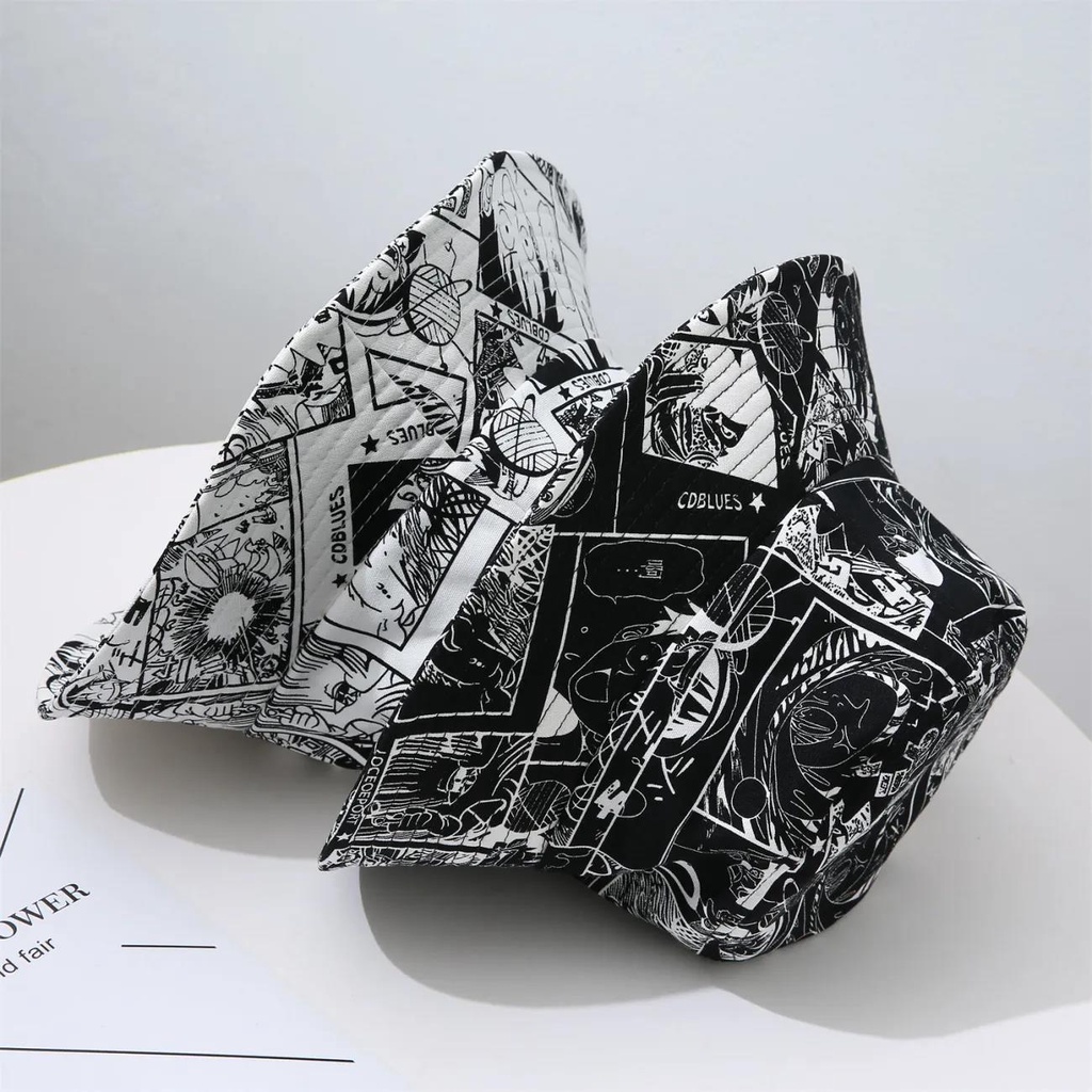 Nón tai bèo chống nắng in hình luffy trong phim hoạt hình one piece