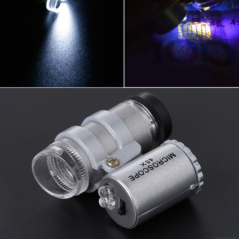 Kính Hiển Vi Đa Năng Phóng Đại 45 Lần Có Đèn Led