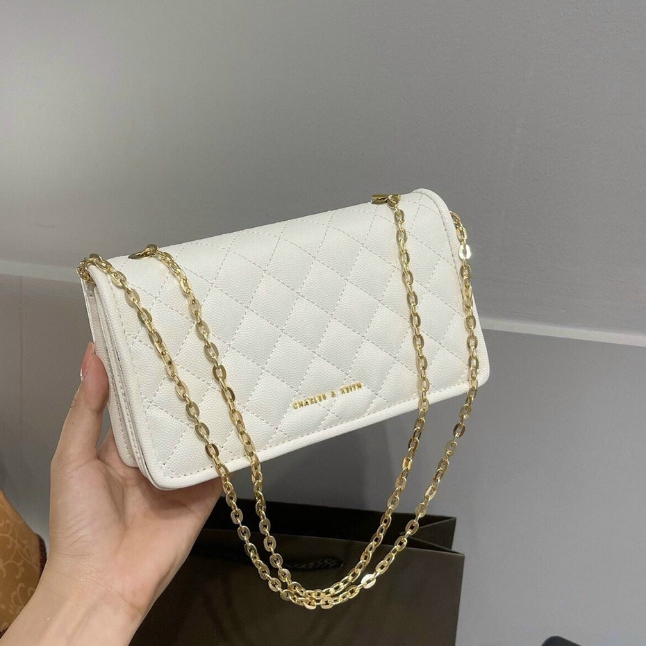 Túi xách đeo chéo nữ đẹp trần chỉ kiểu dáng vintage đi chơi thời trang HH 330
