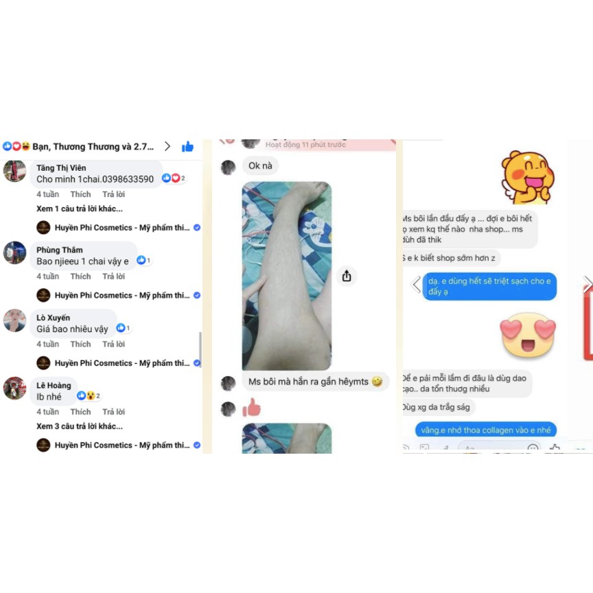 ♥️Chính Hãng♥️  Kem Tẩy Lông Huyền Phi - Tặng Serum Triệt Lông tẩy và triệt lông an toàn, không đau rát, làm mềm mịn da | BigBuy360 - bigbuy360.vn