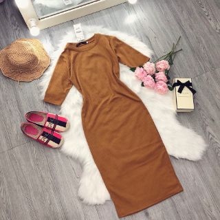 Váy len tăm body tay lỡ