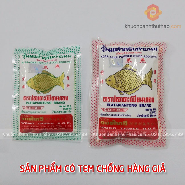 Bột rau câu con cá vàng Thái Lan 25g 50g thumbnail