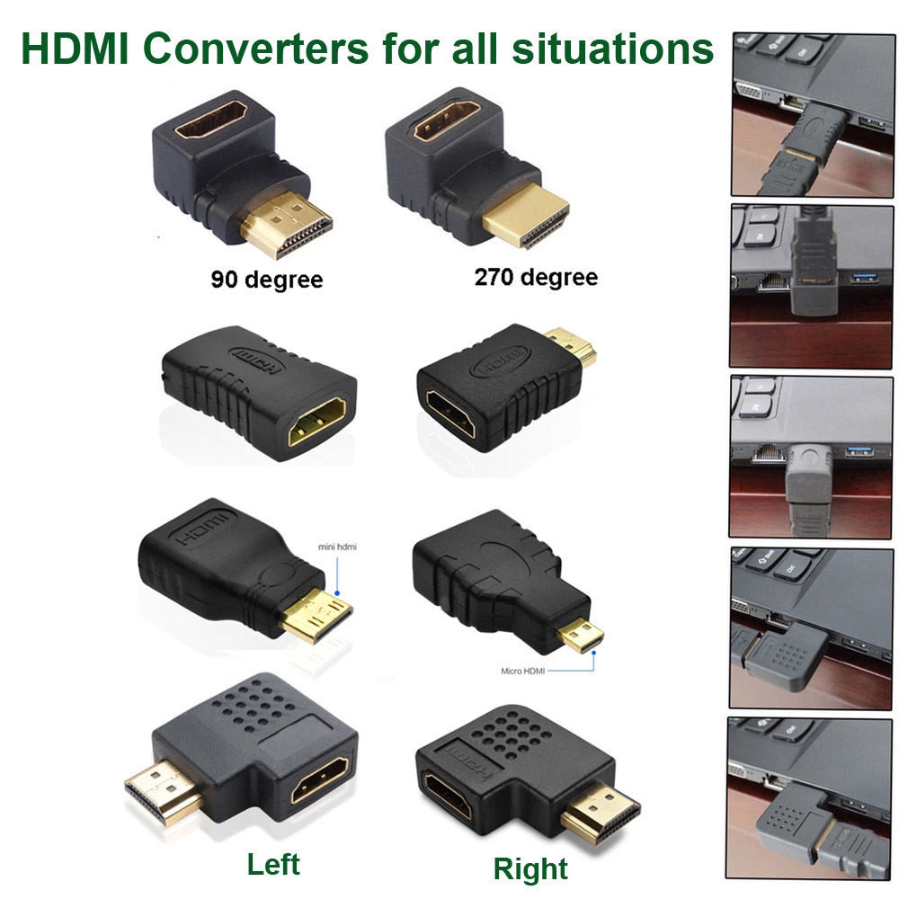 Bộ chuyển đổi đầu và cắm lỗ cắm HDMI Mini HDMI Mini Micro HDMI