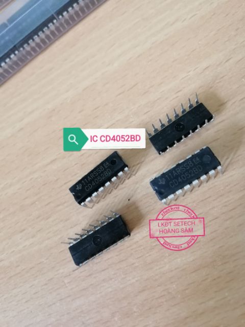 IC số CD4052 cắm CD4052BE CD4052BD chân cắm DIP16