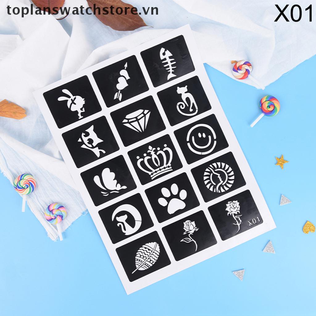 Set 10 / 15 Tấm Hình Xăm Dán Nghệ Thuật Cỡ Nhỏ 11Mm