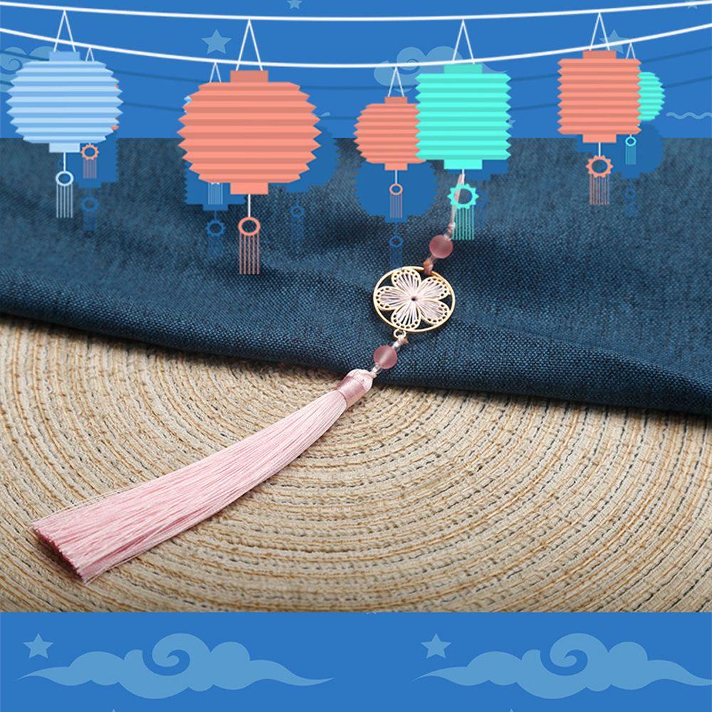 Dây Tua Rua Lụa Polyester 14cm Treo Trang Trí Rèm Cửa DIY