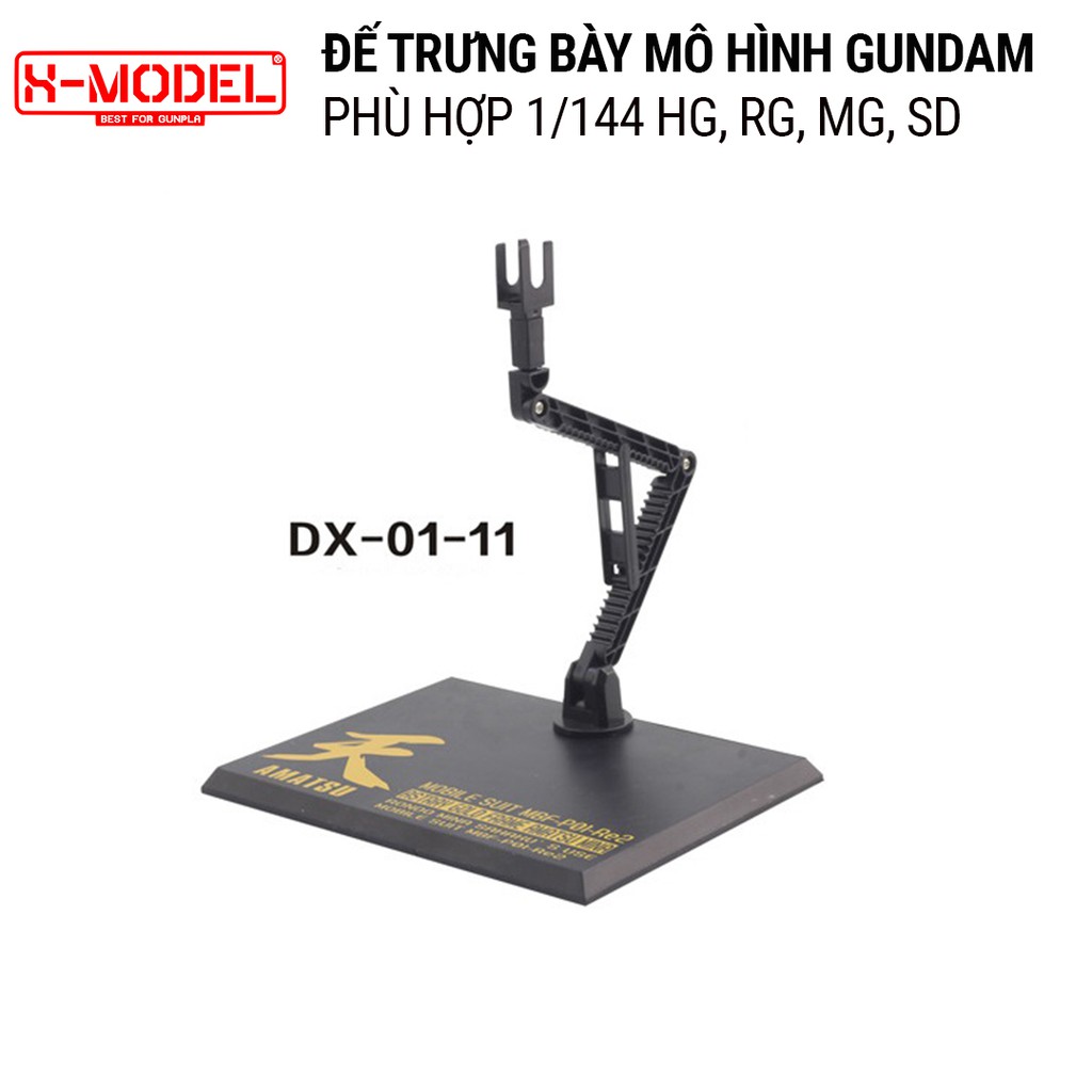 Đế trưng bày đồ chơi mô hình Gundam X MODEL DX01 Action Base kiểu mới cho Mô Hình gundam 1/144 (HG, RG, SD, MG)