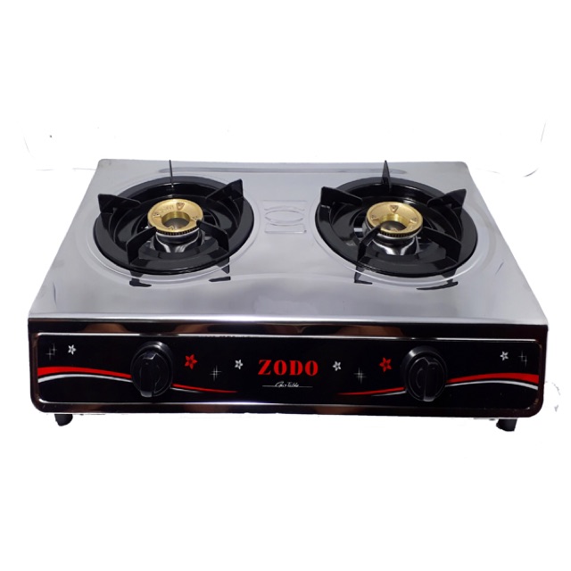 Bếp gas đôi inox zodo