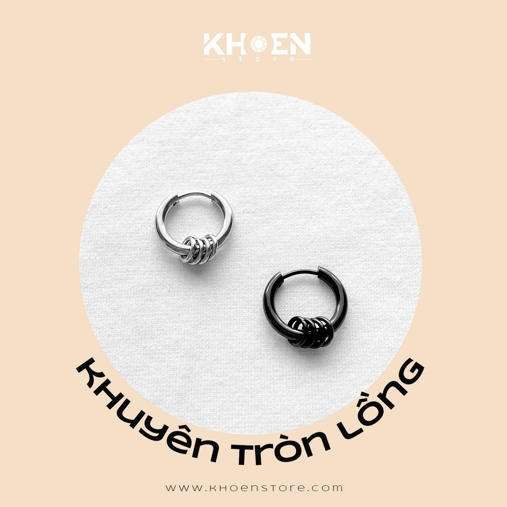 Khuyên tai tròn nhiều vòng nhỏ