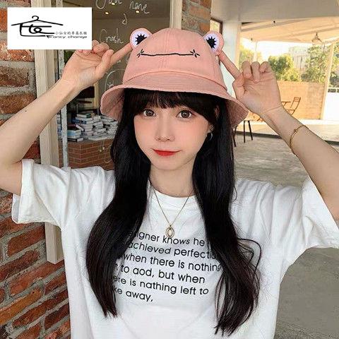 Mũ Tai Bèo Chống Nắng In Hình Chú Ếch Dễ Thương Vui Nhộn Thời Trang Xuân Hè Cho Nữ