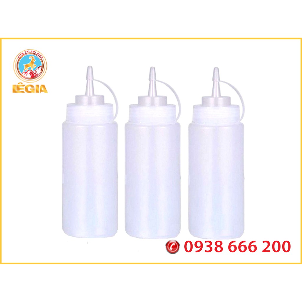 Chai Nhựa Đầu Nhọn Đựng Sốt, Xịt Sốt ,Siro Nhiều Kích Thước