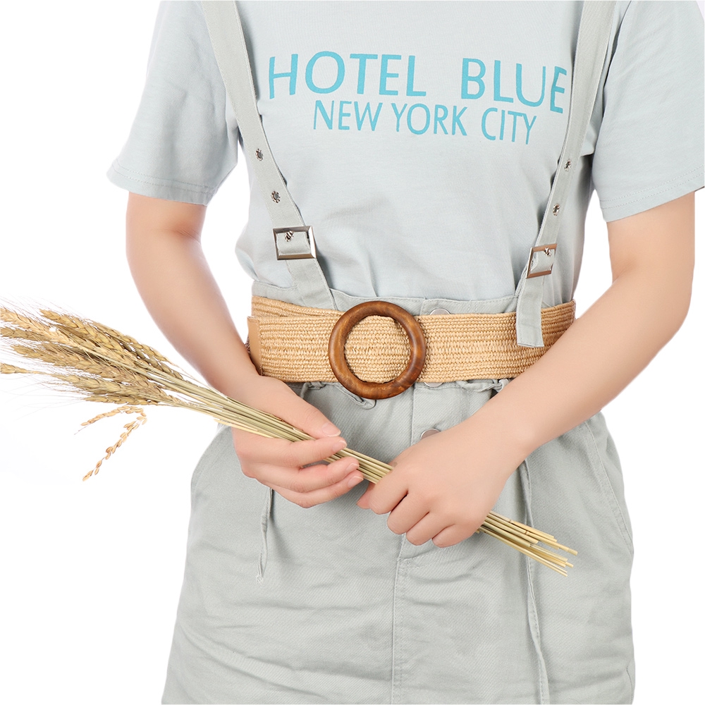 Thắt lưng rơm mặc đầm cho nữ