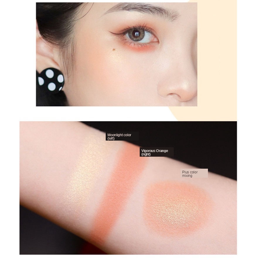 (Hàng Mới Về) Bảng Phấn Tạo Khối 2 Màu Lấp Lánh Chống Thấm Nước Lâu Trôi | BigBuy360 - bigbuy360.vn