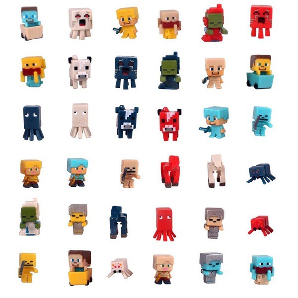  6 nhân vật minecraft mini figure random